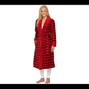 ED Plush Stripe Print Robe by Ellen DeGeneres